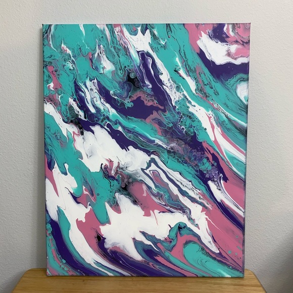 Original Pour Art, Abstract, Canvas, Home Decor - Picture 2 of 4